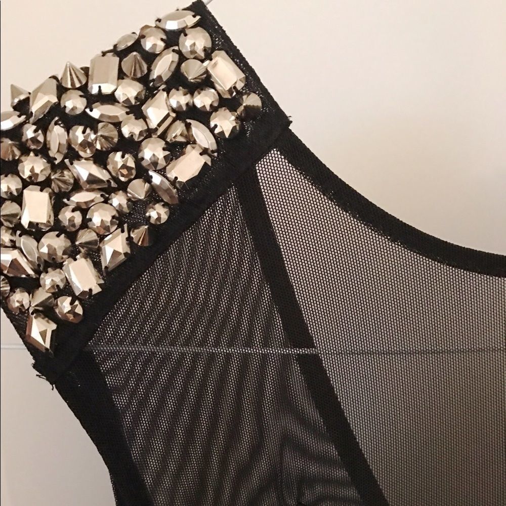 Urban Outfitters Embellished Bodycon Black Dress - Picture 5 of 7